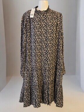 ME+EM Floral Print Short Dress Size 16 NWT